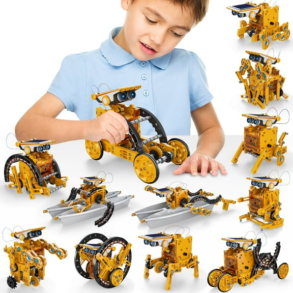 KukuFun 12in1 STEM Solar Robot Kit Toys Gifts for 8 9 10 11 12 13 Year Old Kids Boys Girls, Robot Building Education Science STEM Project Toys Kit Gifts for Kids Boys