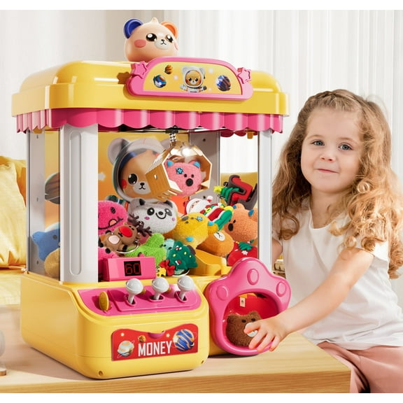 KukuFun Claw Machine for Kids Girls Boys 2-6 Years Old, Candy Claw Machine Toddlers Arcade Game Toys for Kids Girls 4-8, Claw Toy Gift for 4 5 6 7 8 Years Old