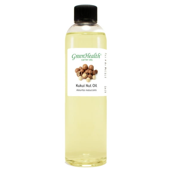 Kukui Nut Carrier Oil - 8 fl oz - Clear Plastic Bottle w/ Cap