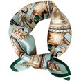 thumbnail image 1 of Kukuzhu 100% Mulberry Silk Scarfs Small Square Scarf 21" x 21" Neck Scarf Breathable Lightweight for Women Gift Packed, 1 of 6