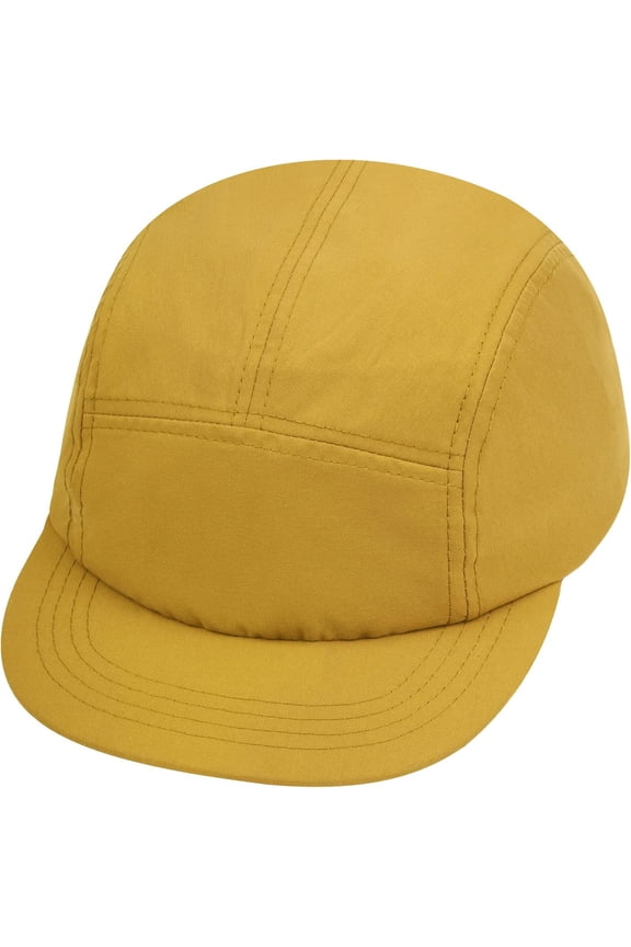 5 Panel Hat for Men, Quick Drying Sun Hat Unique Design Short Brim Bump Cap
