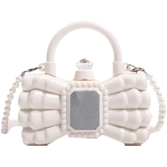 Kukuzhu Acrylic Butterfly Shoulder Bags Women Fashion Evening Purse Chic Chain Crossbody Bag