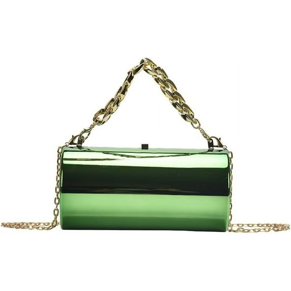 Kukuzhu Acrylic Hobo Bag Evening Handbags Women Chic Bright Party Clutch Purse Chain Shoulder Crossbody Bag Totes