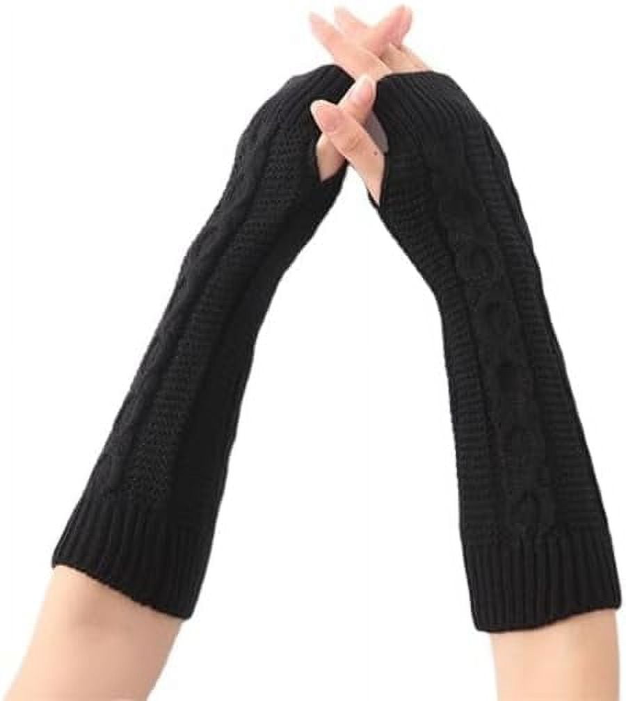 Kukuzhu Arm Warmers Y2K Grunge Rib Knit Arm Warmers Preppy Kukuzhu Arm Warmers Y2K Grunge Rib Knit Arm Warmers Preppy