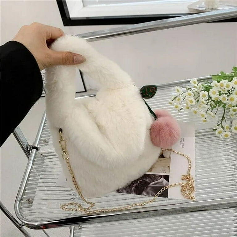 Fluffy cross body discount bag