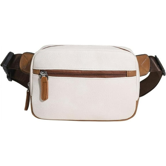 Kukuzhu Belt Bag for Women Fanny Pack Fashion Waist Pack PU Leather Bum Bag Crossbody Bag with Adjustable Strap