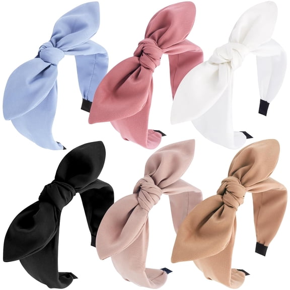 Kukuzhu Bow Headbands for Women Leopard Headband Cheetah Print Headband Cute Black Bow Head bands Women Top Knot Hairbands Hair Accessories