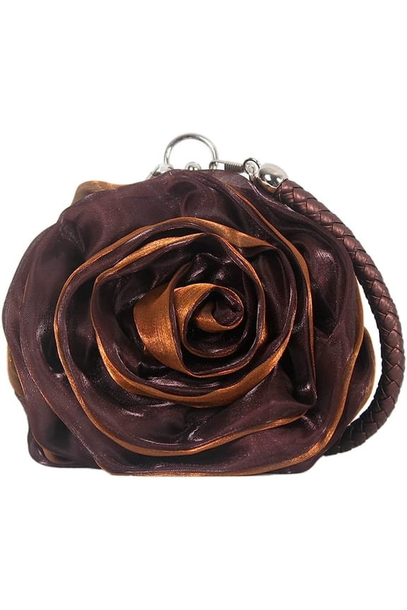 Bride Flower Evening Bags Mini Women Chic Wedding Party Evening Clutch Purse Handbag