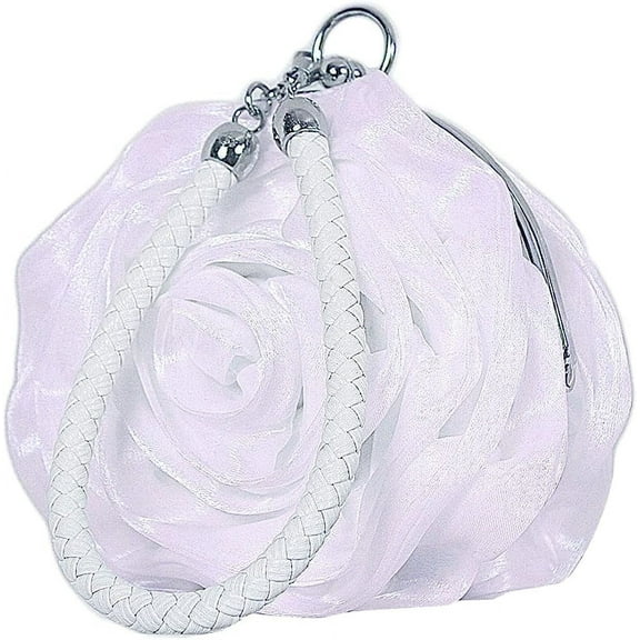Kukuzhu Bride Flower Evening Bags Mini Women Chic Wedding Party Evening Clutch Purse Handbag