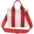 thumbnail image 1 of Kukuzhu Canvas Crossbody Bag for Women Casual Tote Bag Shoulder Bag Contrast Canvas Bag Top Handle Handbags Satchel Purses, 1 of 7