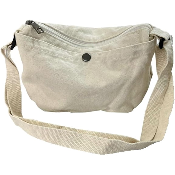 Kukuzhu Canvas Shoulder Bag Women Soft Designer Tote Bag Casual Small Shopping Traveling Message Bag Purse