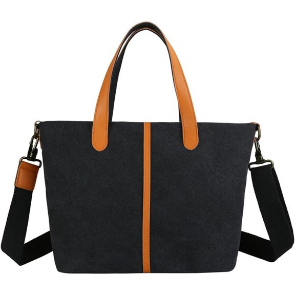 Kukuzhu Canvas Tote Bag Women Large Chic Elegant Casual Shoulder Bag Handbag