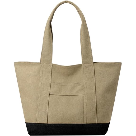 Kukuzhu Canvas Tote Bag Women Large Satchel Bags Shoulder Handbags Casual College Bag Stylish Hobo Bags 2023