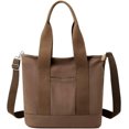 thumbnail image 1 of Kukuzhu Canvas Tote Bags for Women Large Shoulder Bag Handbags Big Satchel Purses Multi-pocket Handbags Casual Work Bags, 1 of 5