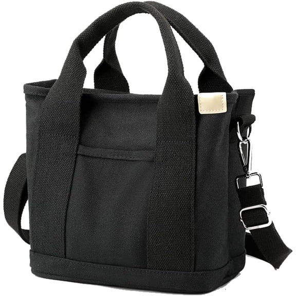 Kukuzhu Canvas Tote Bags for Women Small Crossbody Bag Canvas Satchel Bag Handbag Stylish Tote Handbag Canvas Shoulder Bag