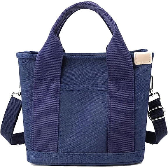 Kukuzhu Canvas Tote Bags for Women Small Crossbody Bag Canvas Satchel Bag Handbag Stylish Tote Handbag Canvas Shoulder Bag