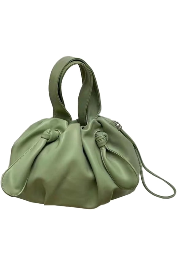 Chic Shoulder Bag Tote Bag Women Pleated Drawstring Hobo Bag Chic Soft Handbag Purse