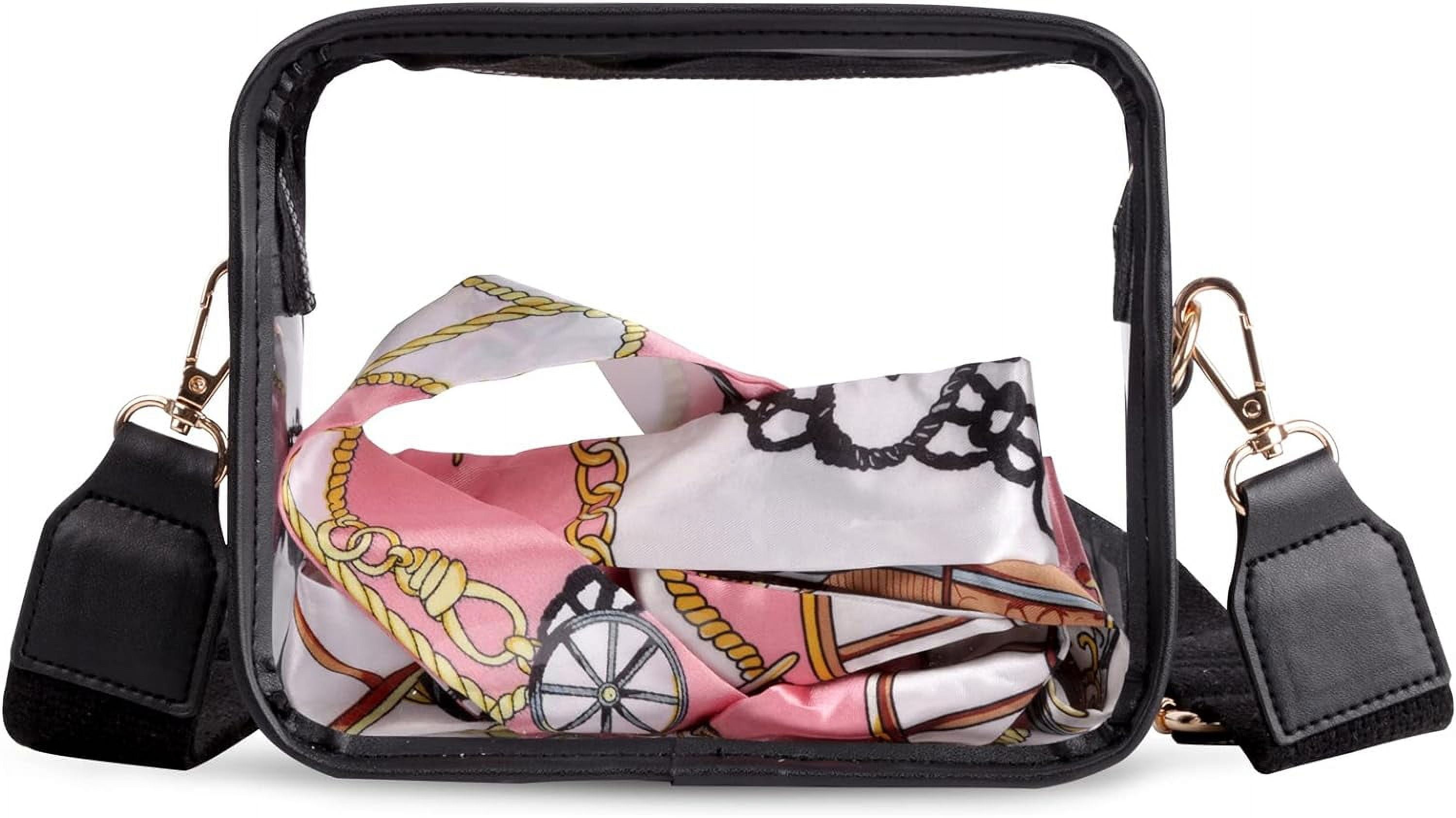 WOG2008 Clear Stadium Purse For Women - PVC Transparent Crossbody Bag For Concerts & Sports Events - View #2