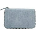 thumbnail image 1 of Kukuzhu Clutch Purse for Women Elegant Envelope Evening Bag Tote Bag Denim Rivet Crossbody Shoulder Bag Cocktail Prom Handbags, 1 of 7