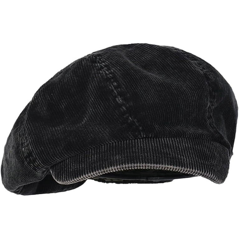 Kukuzhu Corduroy Newsboy Cap for Women Vintage Unisex
