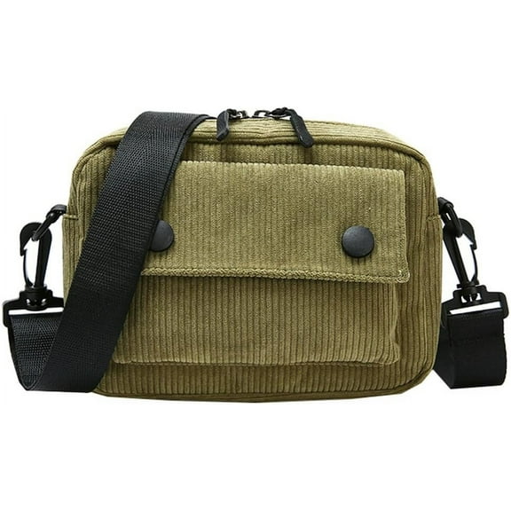 Kukuzhu Corduroy Shoulder Bag for Women Casual Small Tote Bag Purse Retro Hobo Bag Handbag