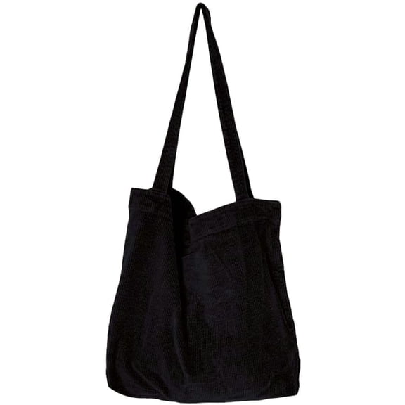 Kukuzhu Corduroy Tote Bag for Women Girls,Casual Large Shoulder Bag Fashion Shopping Bag for Work School