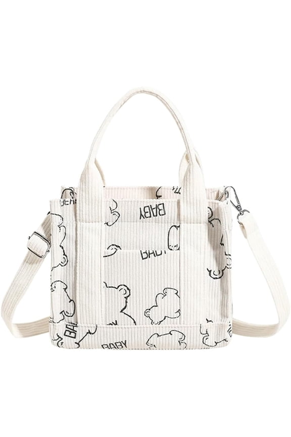 Corduroy Tote Bags Women Mini Shoulder Hobo Bags Handbags Purse Stylish Small Satchel Purses Handbag Casual Work Bags 2023