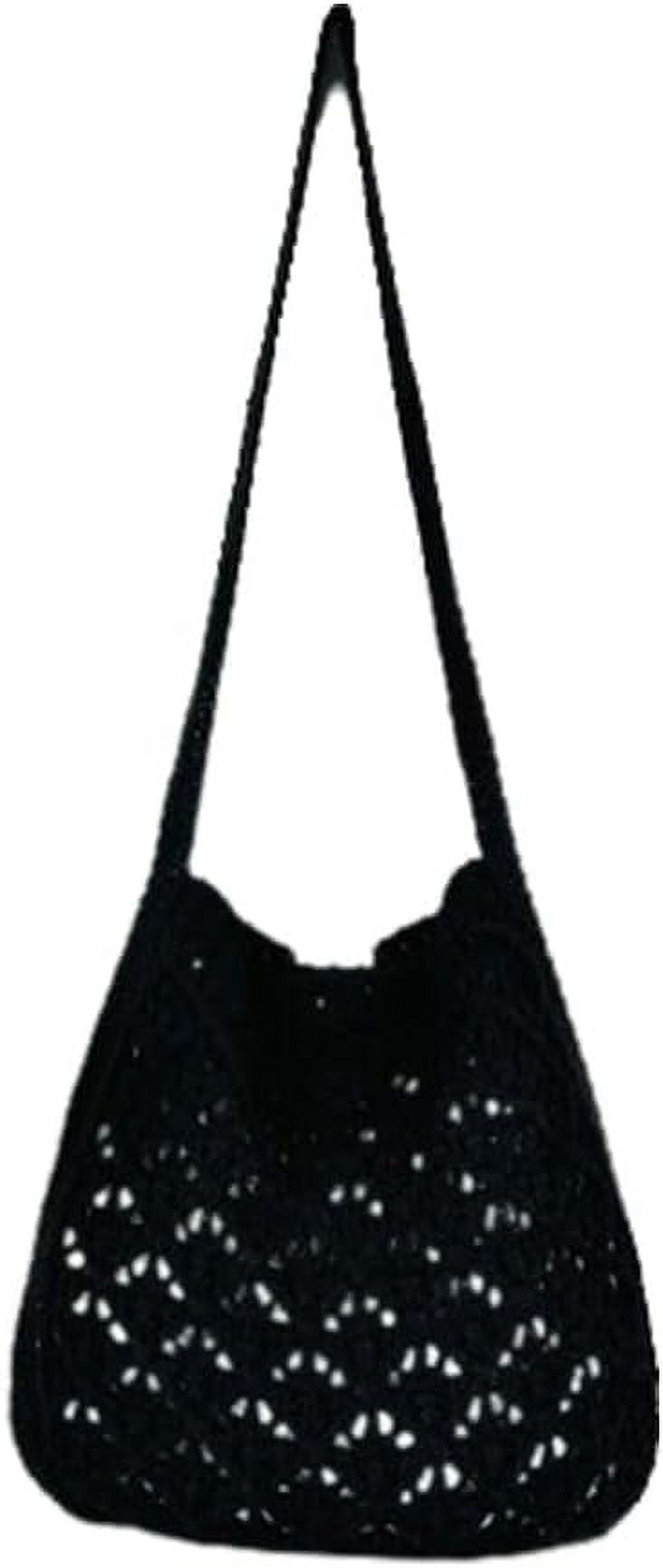 Kukuzhu Crochet Bag Crochet Tote Bag Indie Hobo Bag Cottagecore Aesthetic Tote Bag Crochet Crossbody Bag