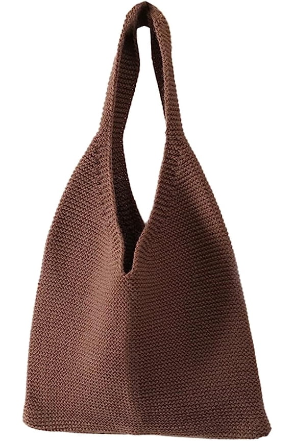 Crochet Bag Knitted Tote Bag Lady Retro Chic Handbag Shoulder Bags Mesh Hollow Casual Purse