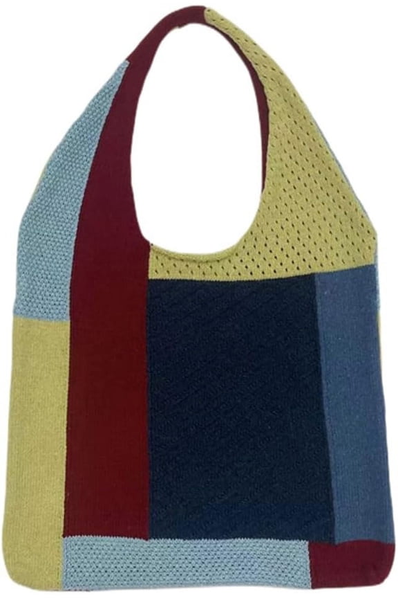 Crochet Bags Womens Shoulder Bag Crochet Tote Bag Artist Knitted Hobo Bag Summer Beach Bags for Vacation Daily Use