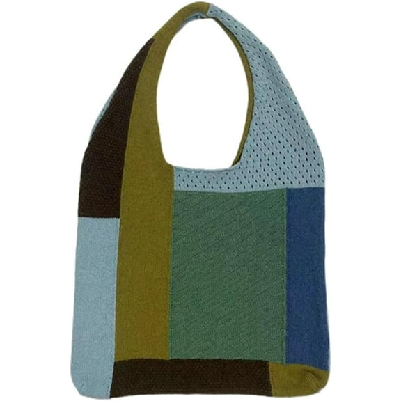 Kukuzhu Crochet Bags Womens Shoulder Bag Crochet Tote Bag Artist Knitted Hobo Bag Summer Beach Bags for Vacation Daily Use