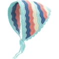 thumbnail image 1 of Kukuzhu Crochet Hair Bandana for Women Floral Knitted Head Kerchief Y2k Headwrap Boho Lace Knitted Hair Scarves Colorful Headband, 1 of 4