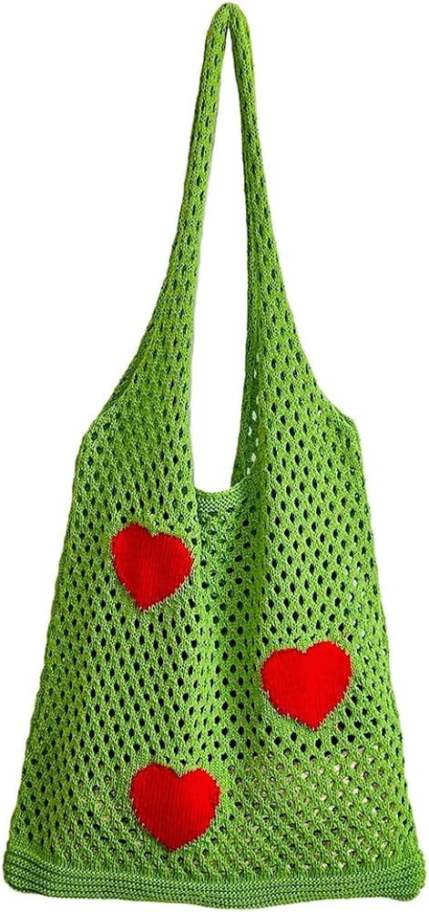 Kukuzhu Crochet Hobo Bag Women Large Hollow Beach Bag Stylish Shoulder Bag Tote for Work School Travel
