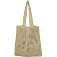 thumbnail image 1 of Kukuzhu Crochet Mesh Tote Bag for Women Stylish Aesthetic Tote Bag Casual Shoulder Bag Hobo Bag, 1 of 2