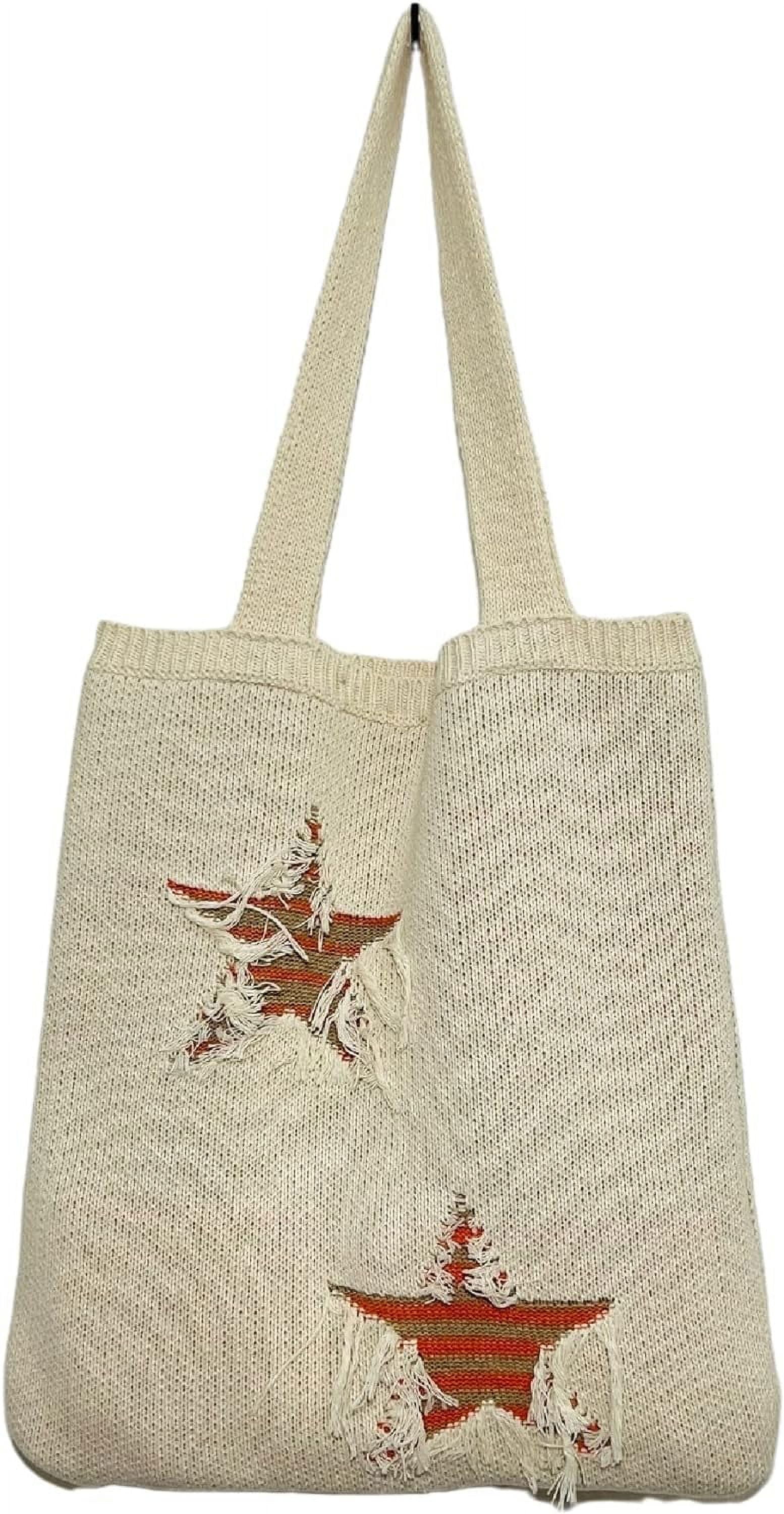 Kukuzhu Crochet Tote Bag Aesthetic Tote Bag Aesthetic Y2k Tote Bag Aesthetic Y2k Cute Tote Bags Aesthetic
