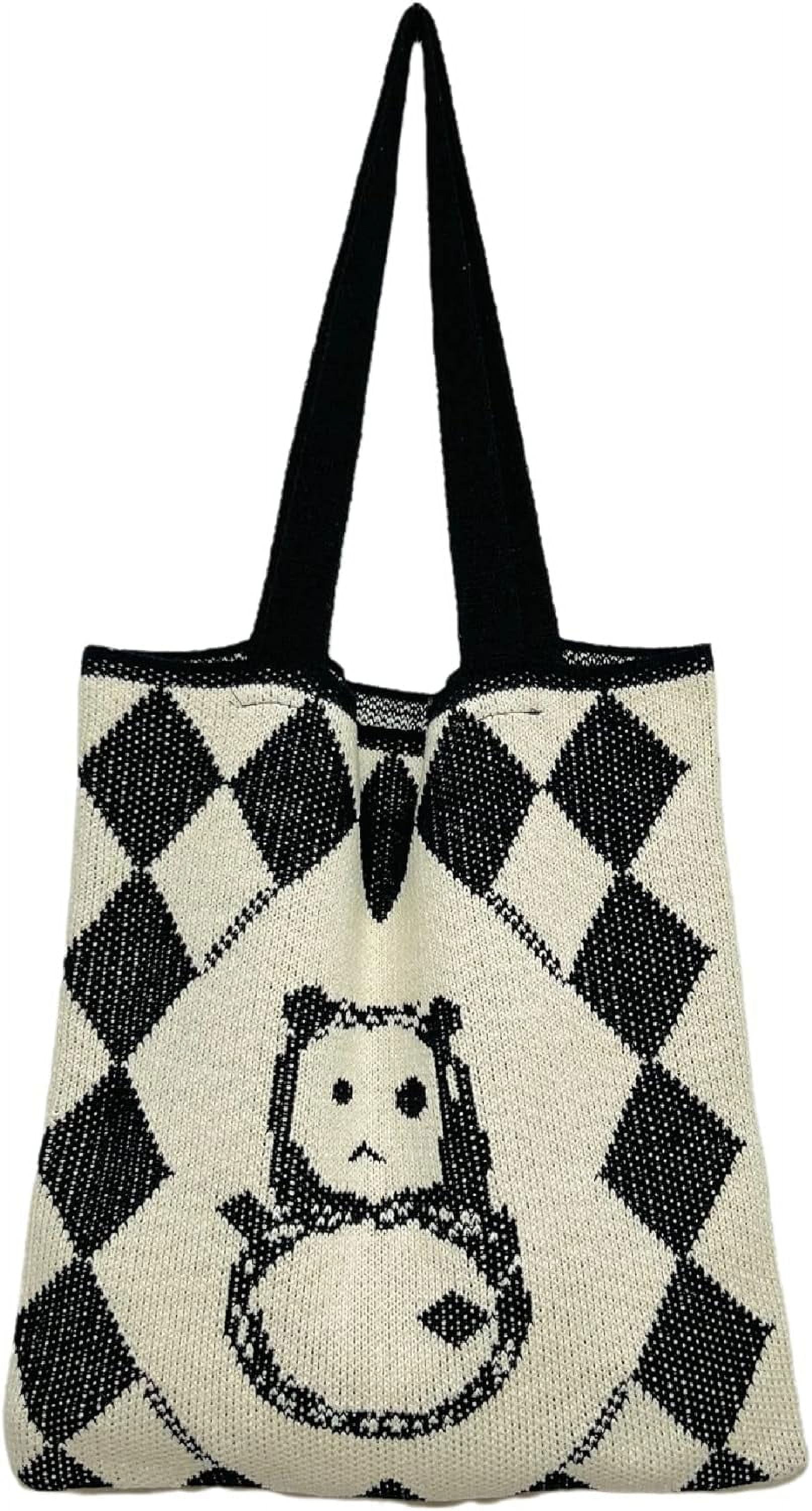 Kukuzhu Crochet Tote Bag Aesthetic Tote Bag Aesthetic Y2k Tote Bag Aesthetic Y2k Cute Tote Bags Aesthetic