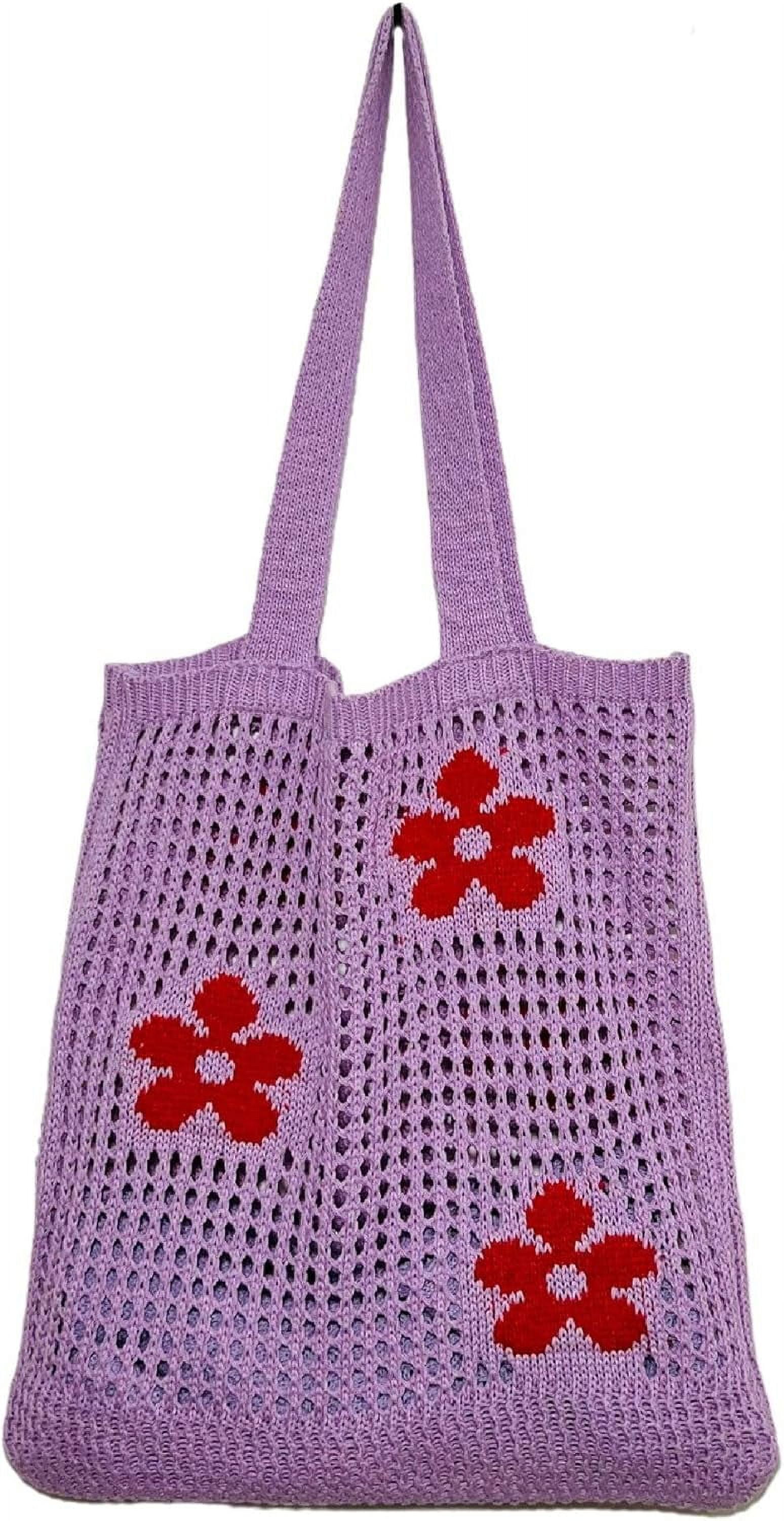 Kukuzhu Crochet Tote Bag Aesthetic Tote Bag Aesthetic Y2k Tote Bag Aesthetic Y2k Cute Tote Bags Aesthetic