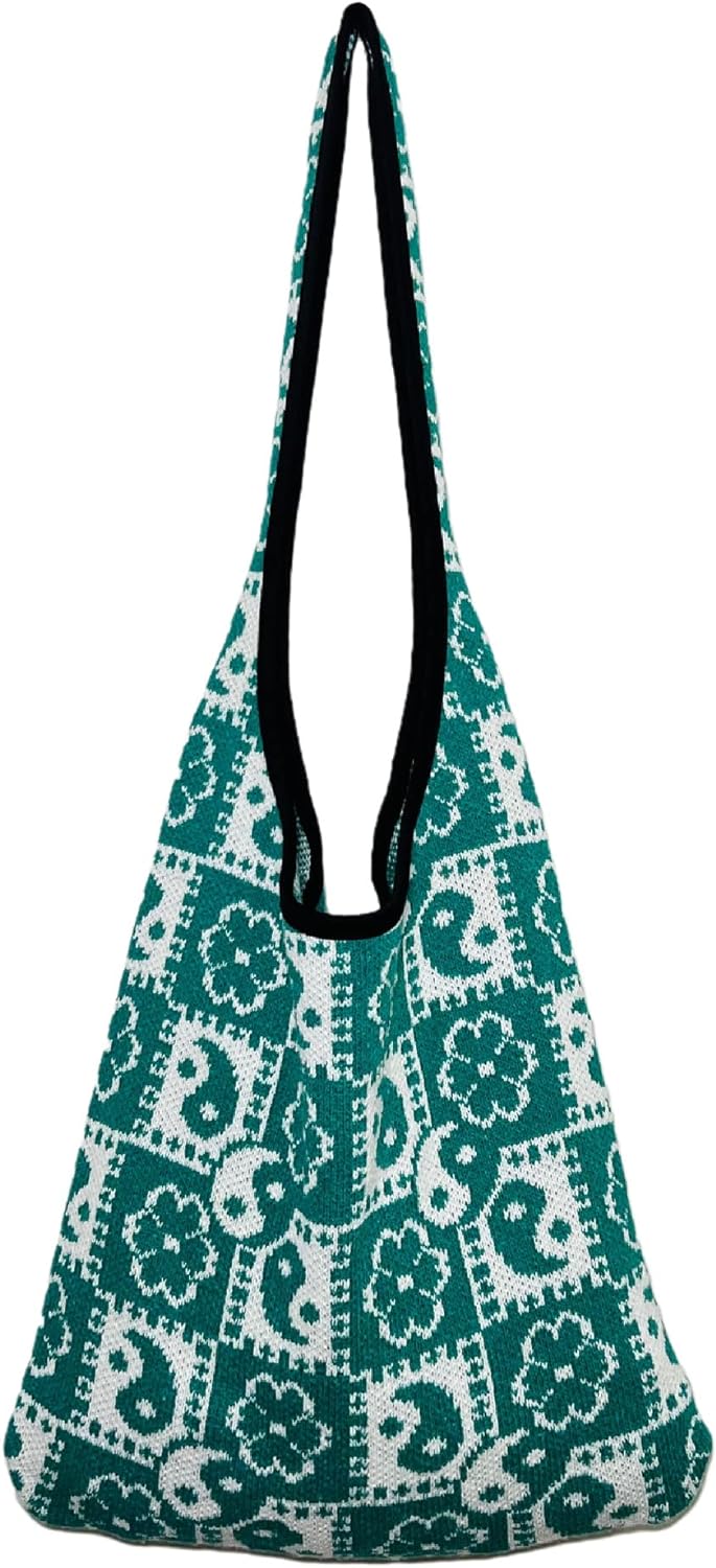 Kukuzhu Crochet Tote Bag Aesthetic Tote Bag Aesthetic Y2k Tote Bag Aesthetic Y2k Cute Tote Bags Aesthetic