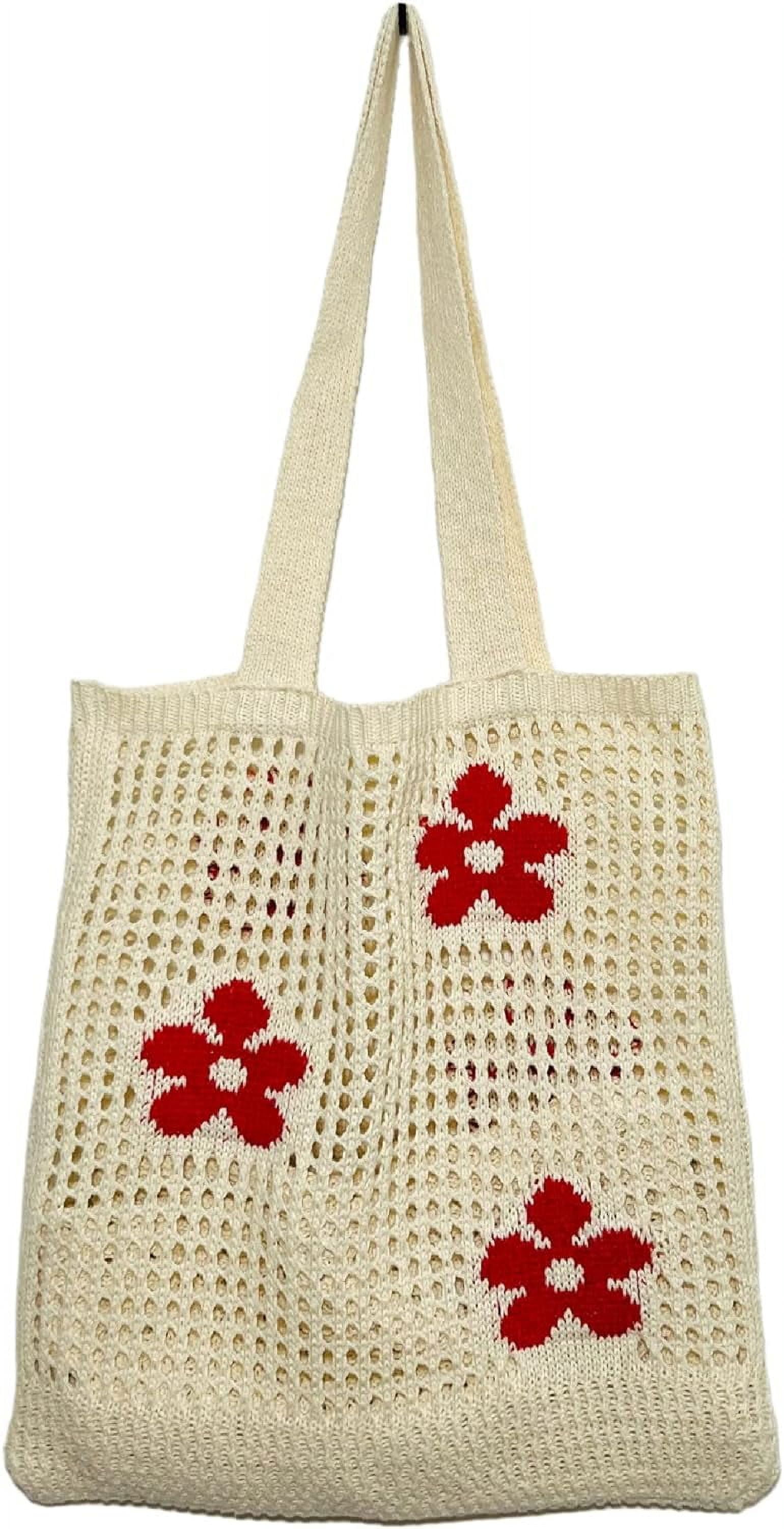 Kukuzhu Crochet Tote Bag Aesthetic Tote Bag Aesthetic Y2k Tote Bag Aesthetic Y2k Cute Tote Bags Aesthetic