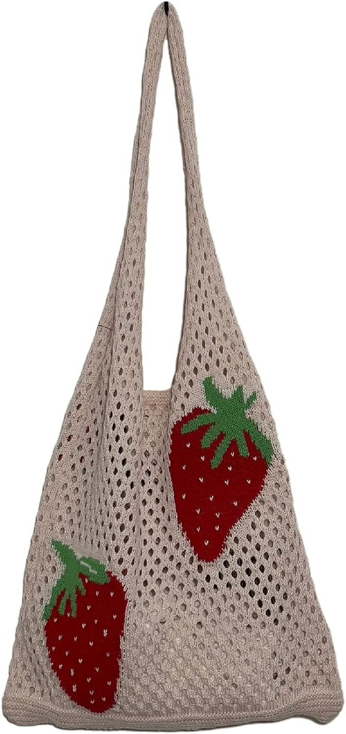 Kukuzhu Crochet Tote Bag Aesthetic Tote Bag Y2k Bag Fairy Aesthetic Tote Bags Fairy Accessories