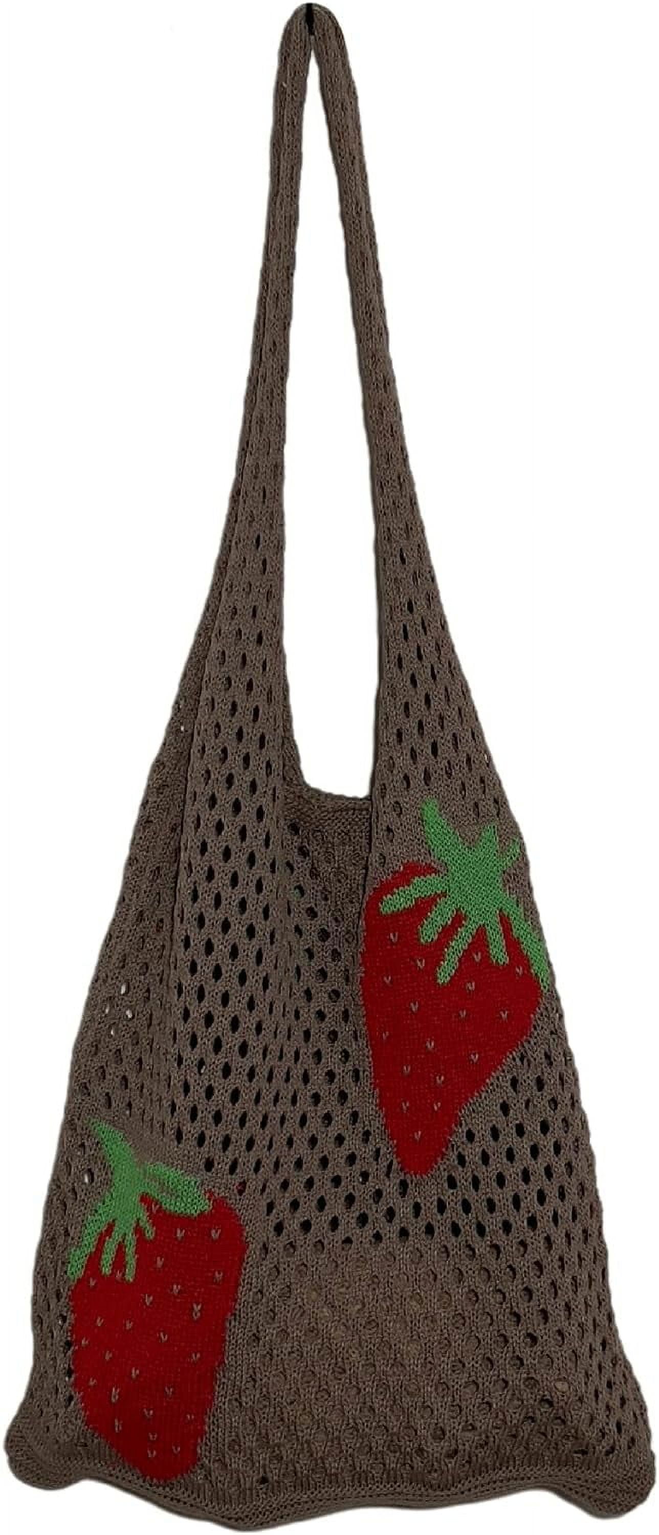 Kukuzhu Crochet Tote Bag Aesthetic Tote Bag Y2k Bag Fairy Aesthetic Tote Bags Fairy Accessories
