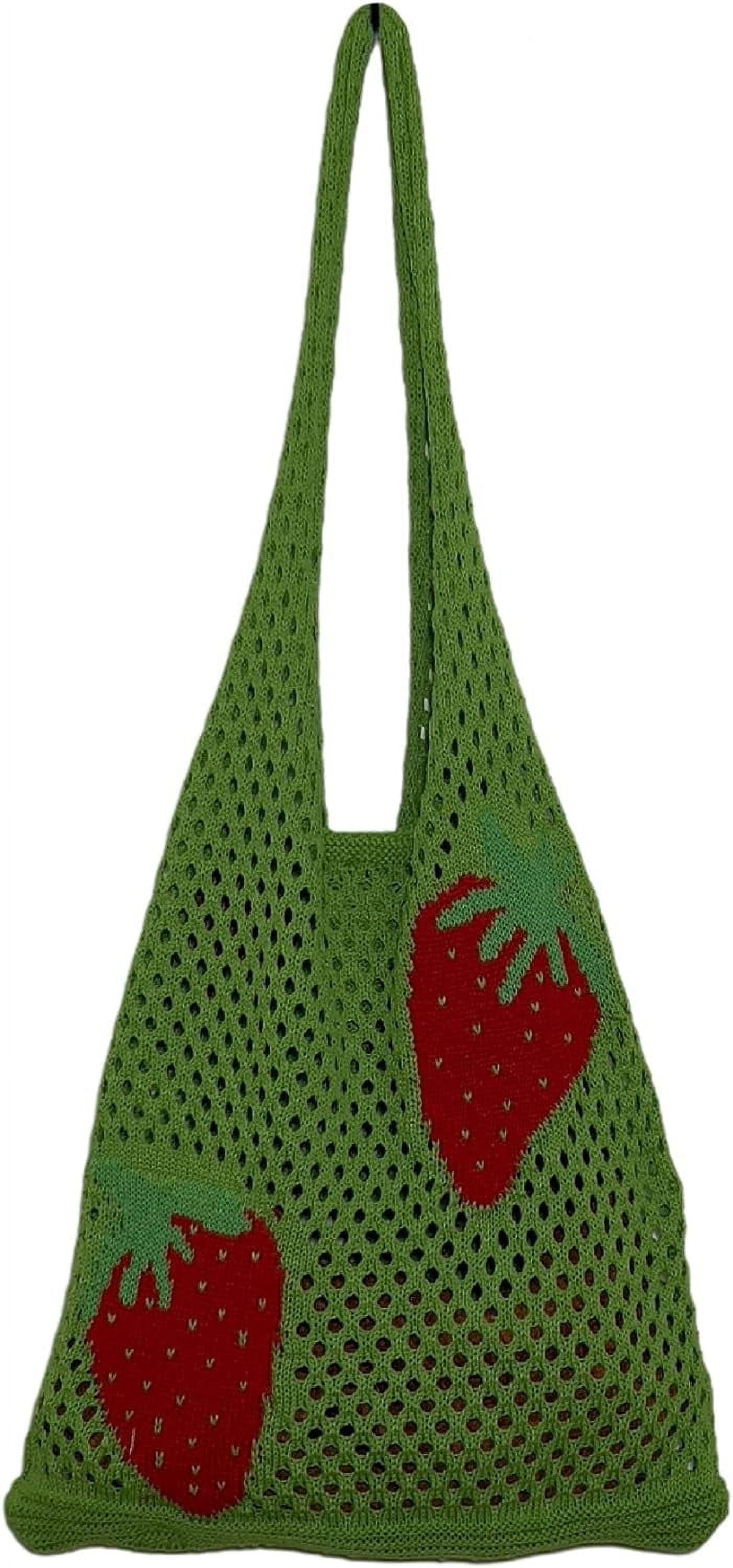 Kukuzhu Crochet Tote Bag Aesthetic Tote Bag Y2k Bag Fairy Aesthetic Tote Bags Fairy Accessories