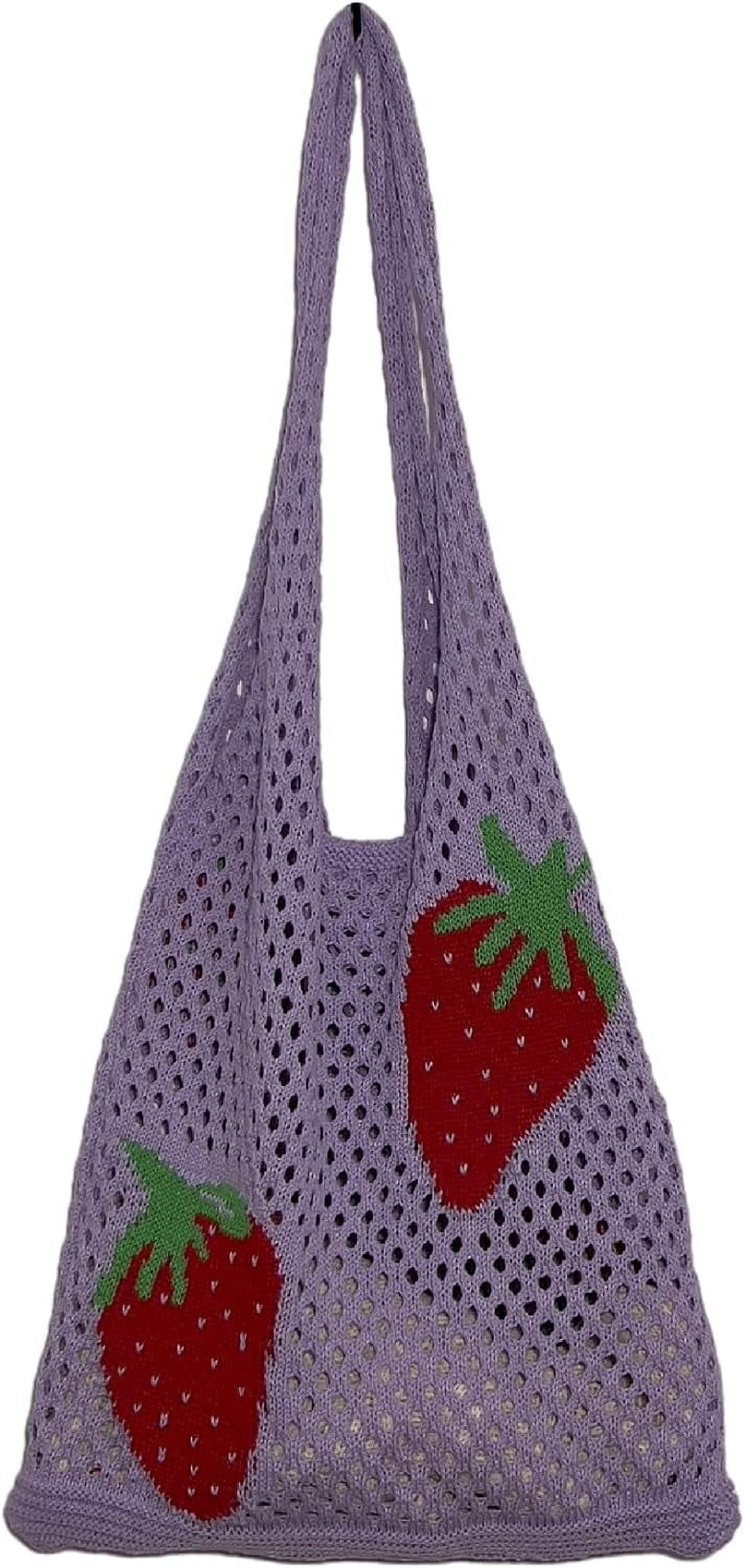 Kukuzhu Crochet Tote Bag Aesthetic Tote Bag Y2k Bag Fairy Aesthetic Tote Bags Fairy Accessories