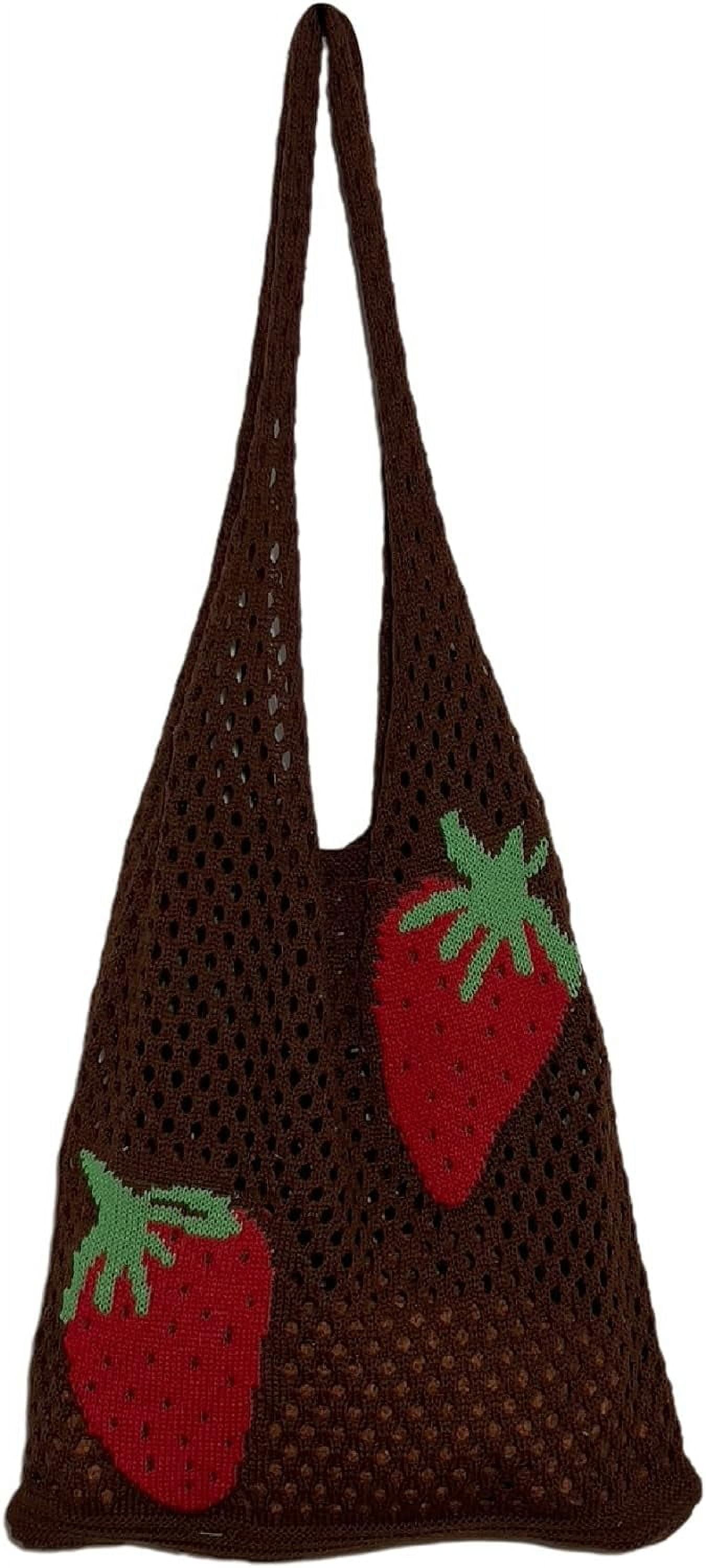 Kukuzhu Crochet Tote Bag Aesthetic Tote Bag Y2k Bag Fairy Aesthetic Tote Bags Fairy Accessories