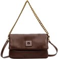 thumbnail image 1 of Kukuzhu Crossbody Bag Purse for Women Chain Shoulder Bag Mini Tote Bag Handbags Fashion Pleated Square Bag Casual Hobo Bag for Women, 1 of 7