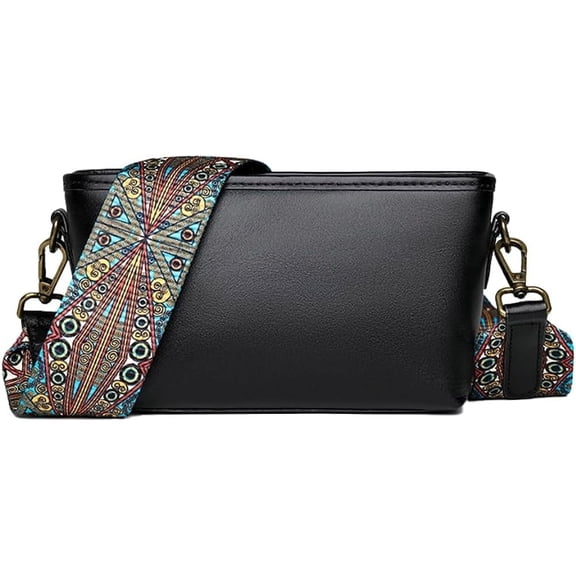 Kukuzhu Crossbody Bag Purse for Women Designer Leather Small Shoulder Bag Hobo Handbags with 2 Adjustable Guitar Shoulder Strap