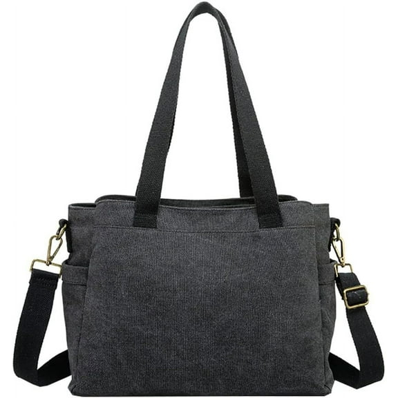 Kukuzhu Crossbody Bag for Women Canvas Tote Bag Purse Large Shoulder Bag Handbags Womens Casual Hobo Bag Satchel for Travel