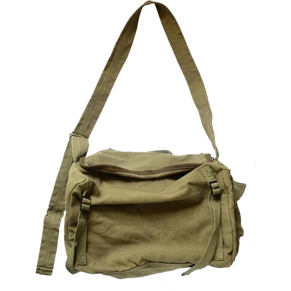 Kukuzhu Crossbody Bag for Women men, Large Tote Canvas Messenger Bag for School, Retro Hobo Purse for Work Travel Shopping