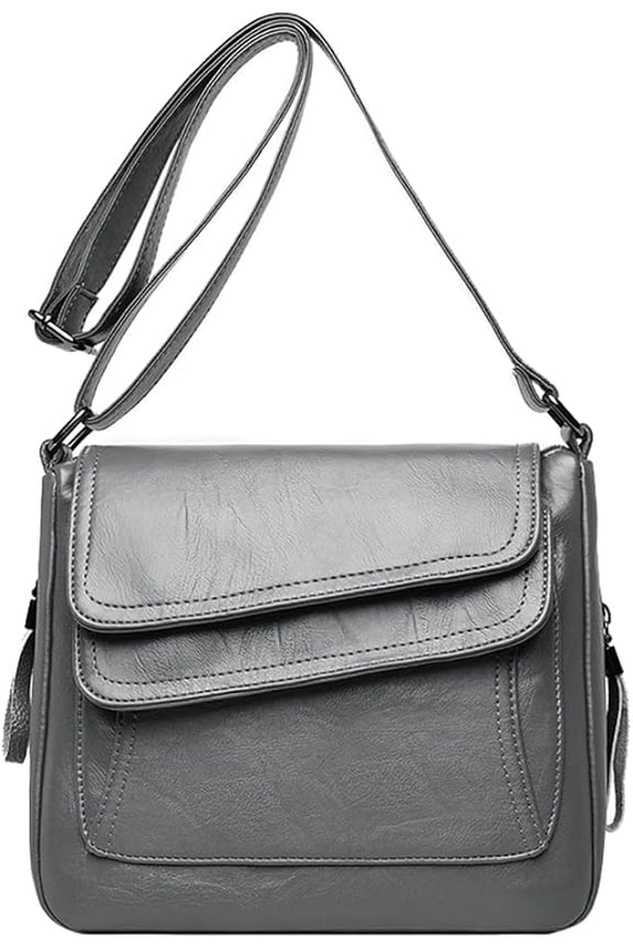 Crossbody Bags for Women Square Shoulder Bag Stylish Leather Satchel Handbag Hobo Bag for Travel Work