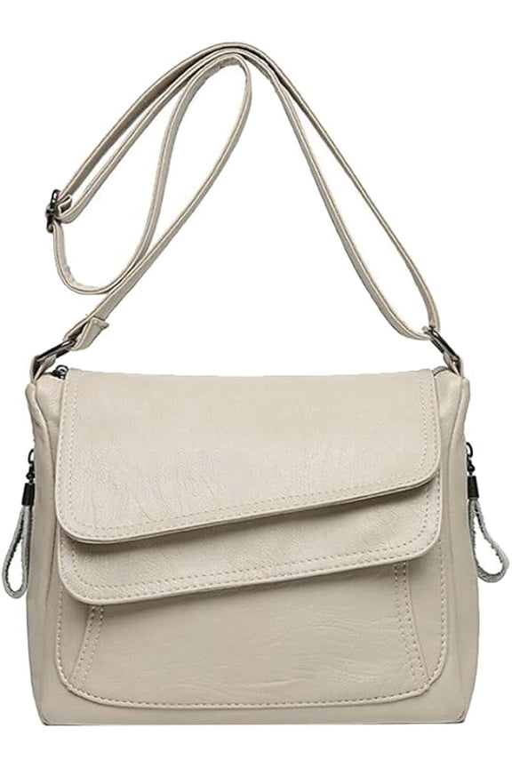 Crossbody Bags for Women Square Shoulder Bag Stylish Leather Satchel Handbag Hobo Bag for Travel Work
